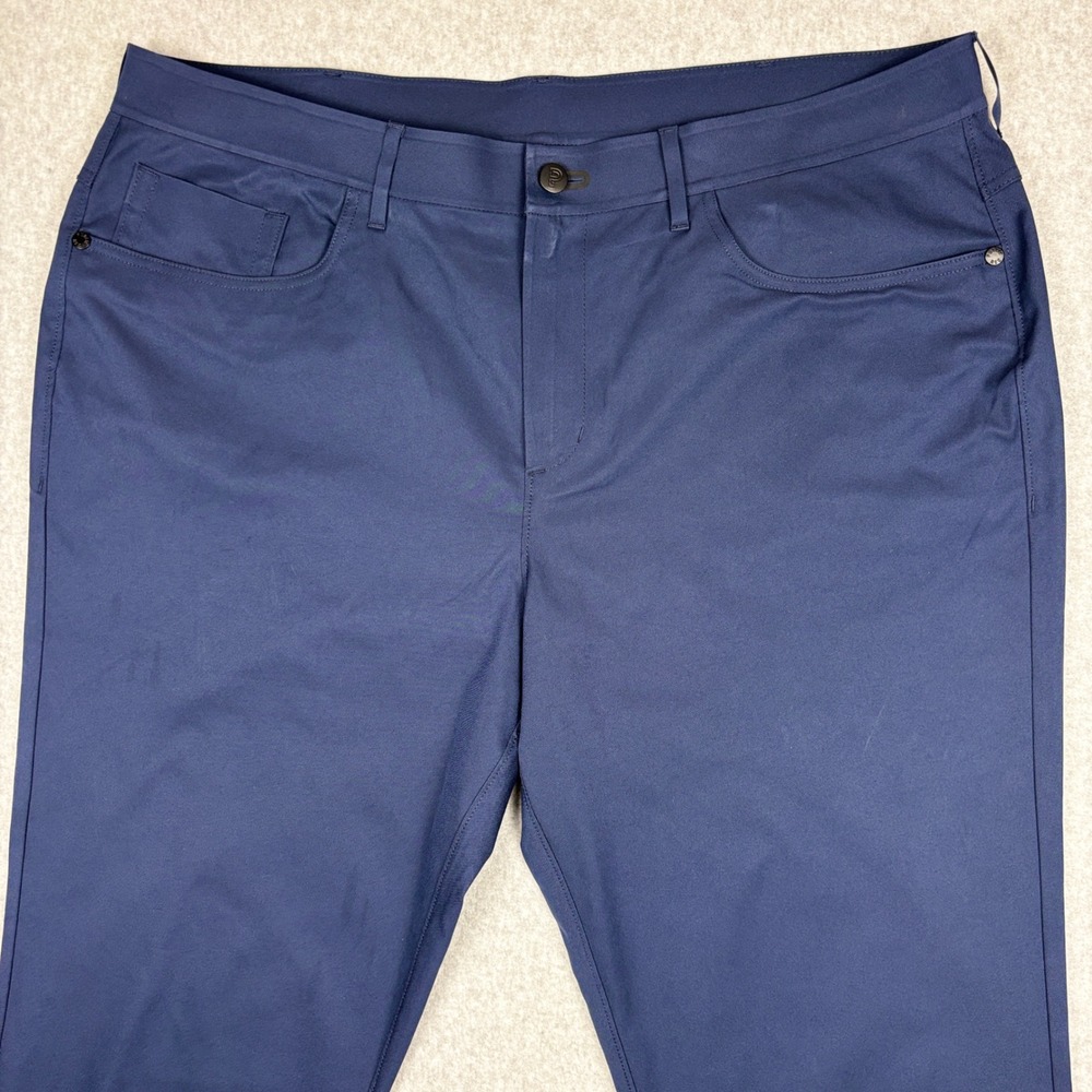 Public Rec Workday 2.0 Pants Mens 36x30 Navy Blue Performance Trousers - Picture 2 of 10